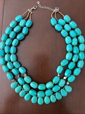 Silpada Turquoise Drops of the Ocean Multi-Strand Beaded Necklace